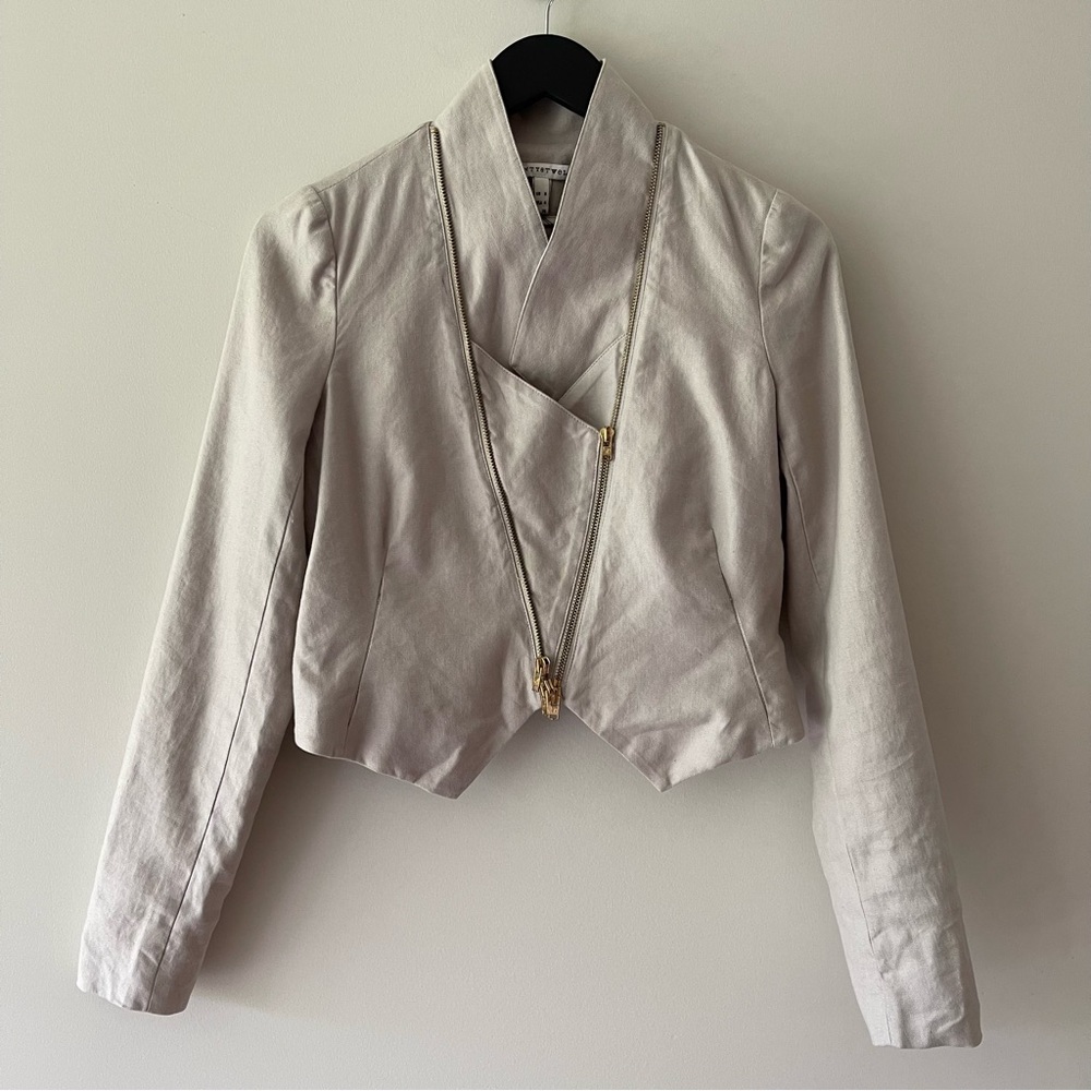 TWENTY8TWELVE BY SIENNA MILLER ERIN ZIP JACKET in Dove